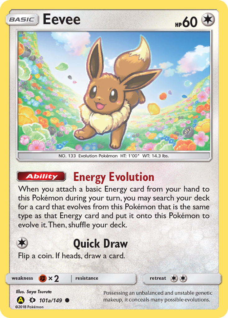 Sun & Moon Eevee #101a/149 Alternate Art